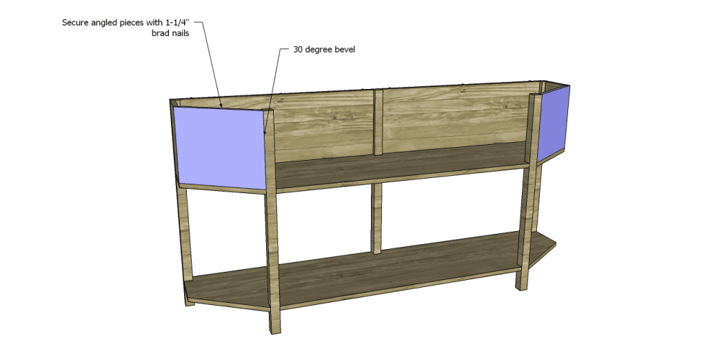 angled console table plans_Fronts 2