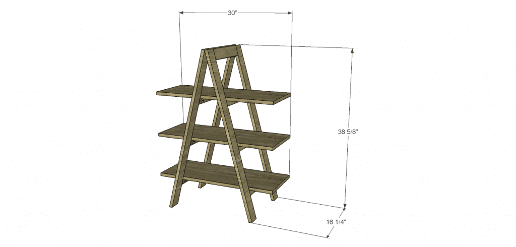 a-frame bookshelf plans