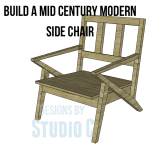 build a mid century modern side chair featured image with project title