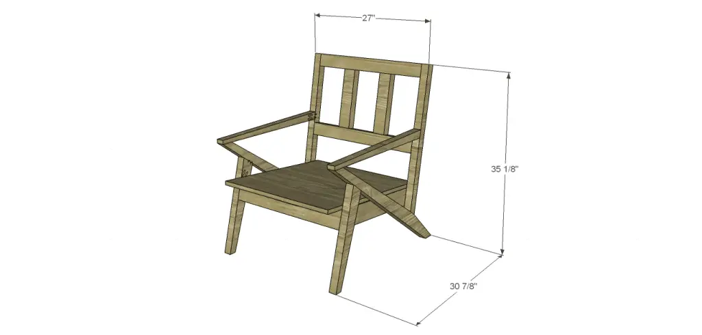 mid century modern design chair plans_dimensions