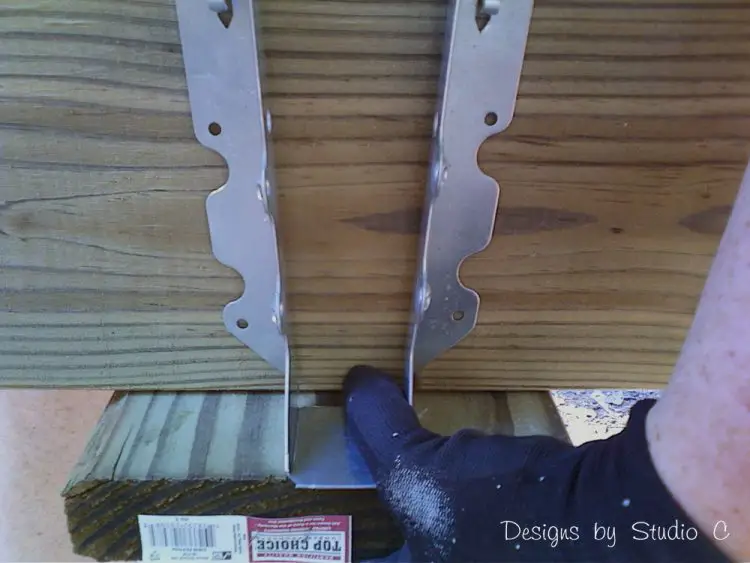 how to build a deck nailing joist hangers