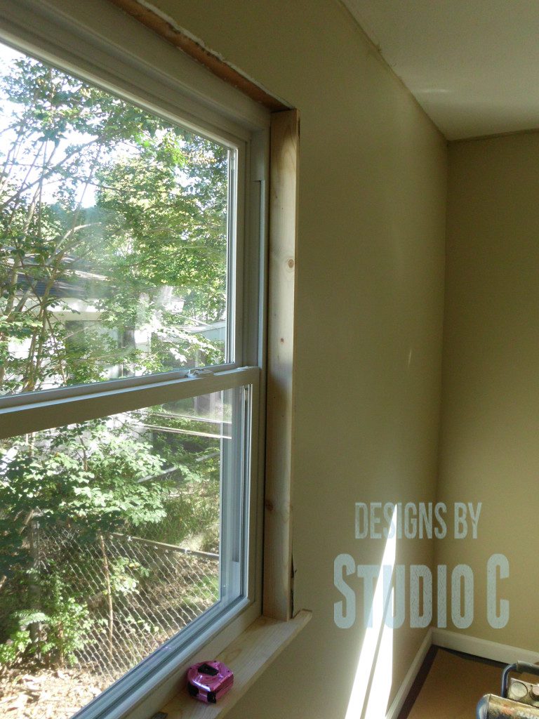 how to make window sill installed board