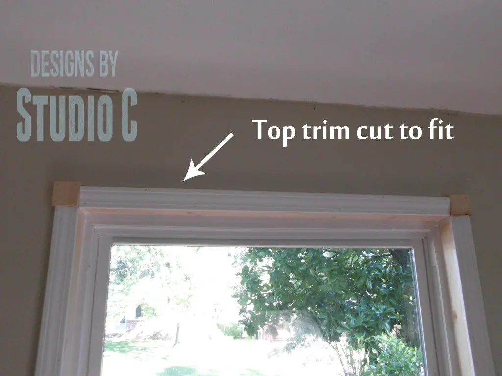 how to install window trim top