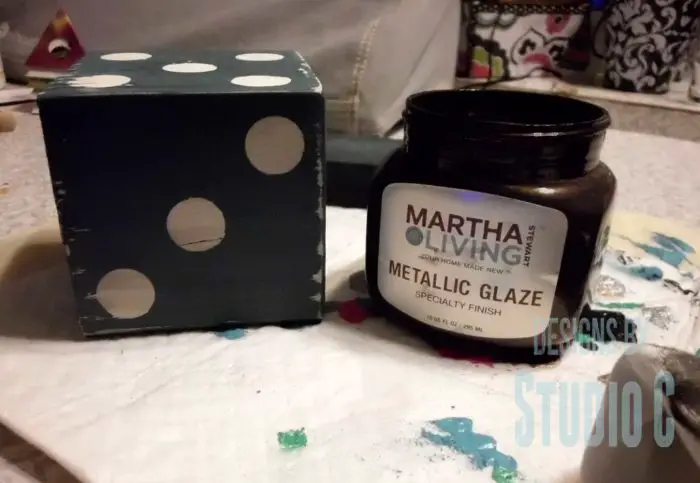 how to make wood dice candleholders_glaze