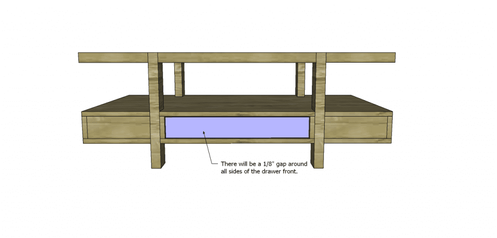 coffee table plans glass top drawers_Drawer Front