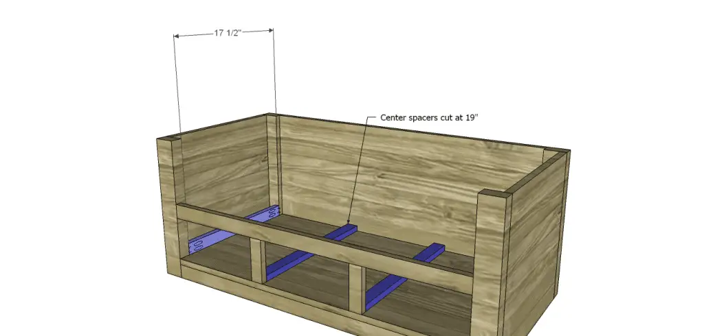coffee table plans with drawers_Lower Spacers