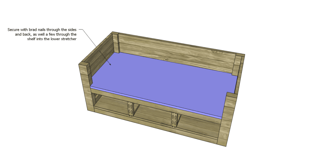 coffee table plans with drawers_Upper Shelf 2
