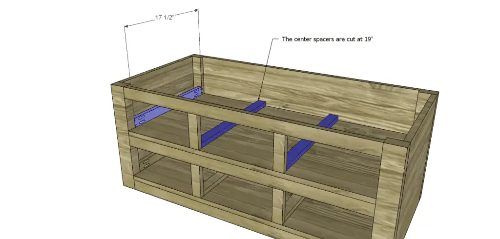 coffee table plans with drawers_Upper Spacers