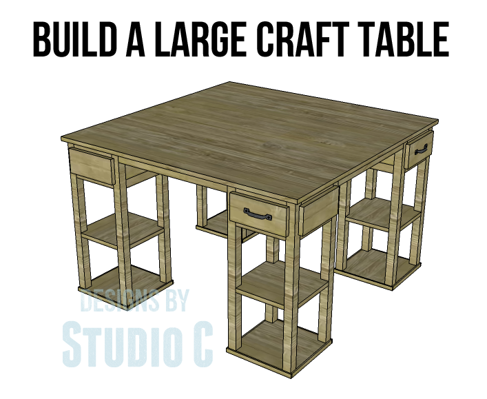 Inspiration file: Built-in Craft Table via Bubblewrapp'd