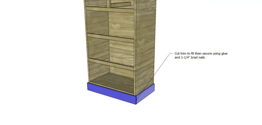 tall chest drawers plans_Trim