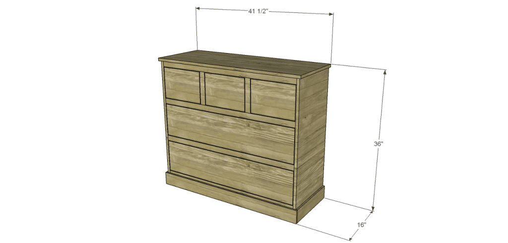 wide chest drawers plans