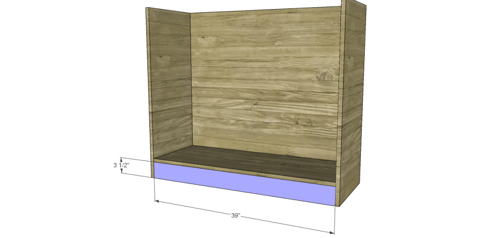 wide chest drawers plans_Kick Plate