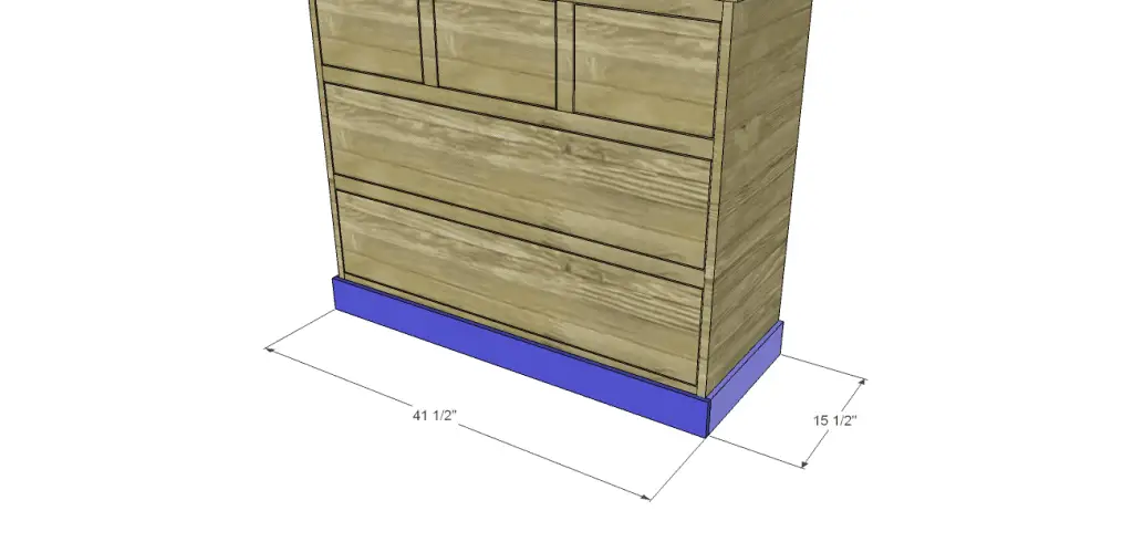 wide chest drawers plans_Trim