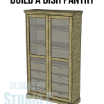 diy pantry armoire plans featured image with title of project