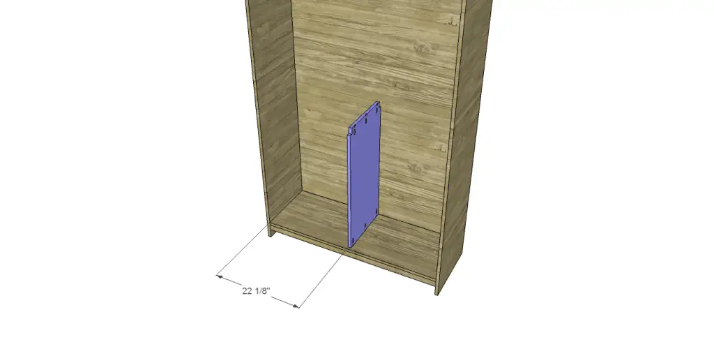 diy pantry armoire plans_Lower Divider 2