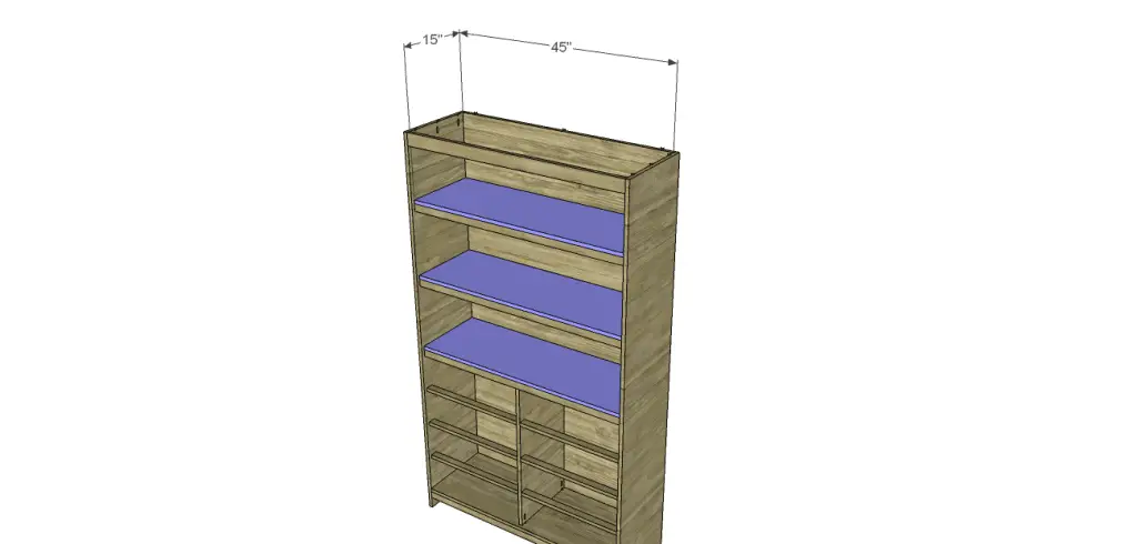 diy pantry armoire plans_Shelves