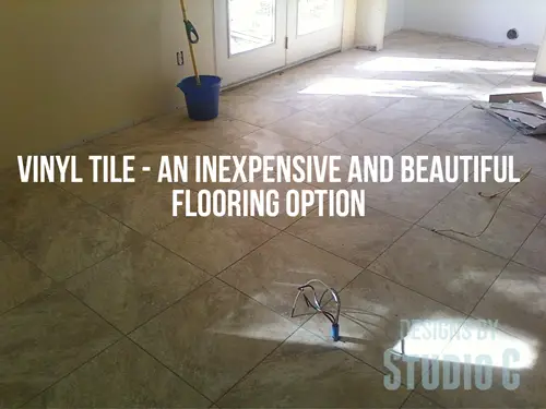 installing vinyl tile with grout