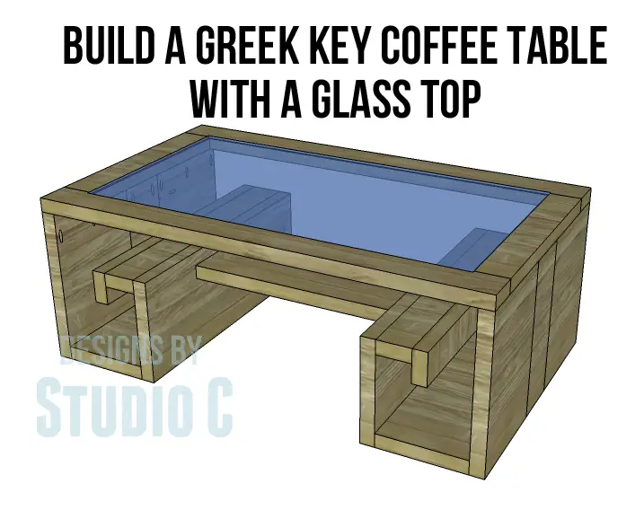 coffee table plans greek key