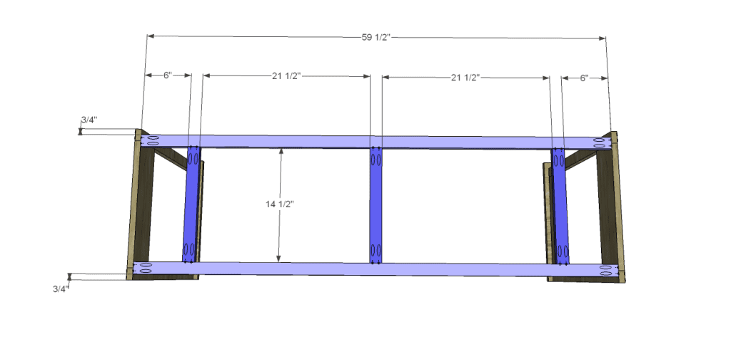 folding table plans_Top Supports