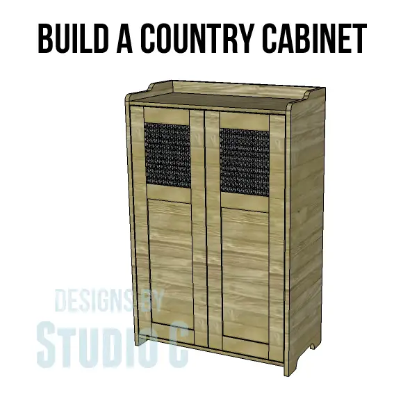 country storage cabinet plans