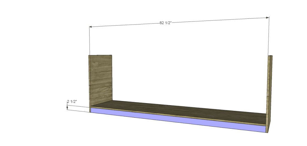 plans build large stately bookcase_Lower Kickplate