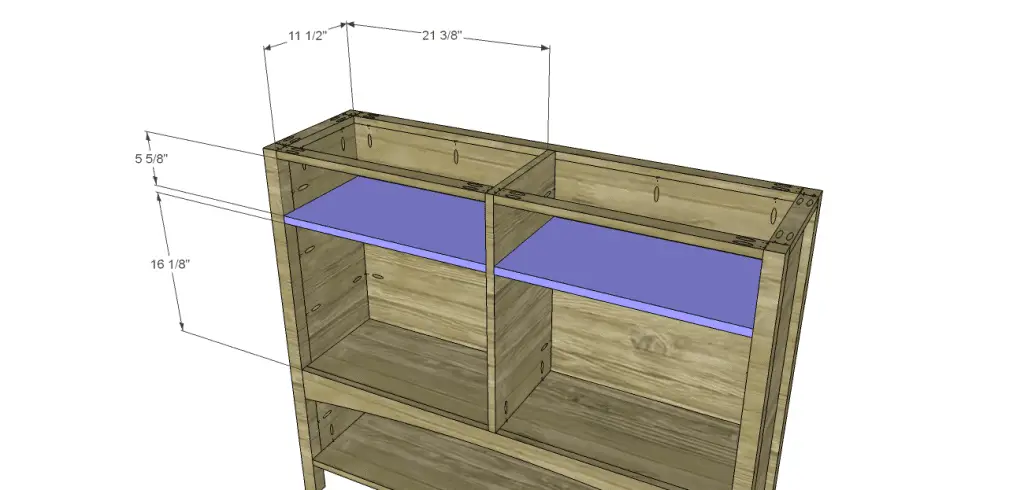 yvette console table plans_Drawer Shelf