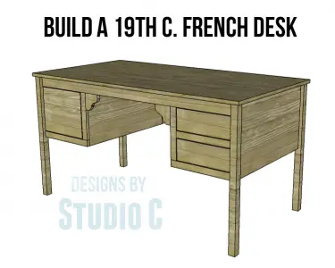 vintage french desk plans