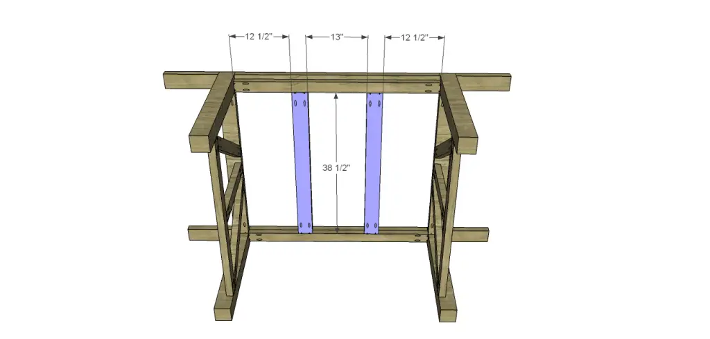 castleton dining table plans_Center Top Supports