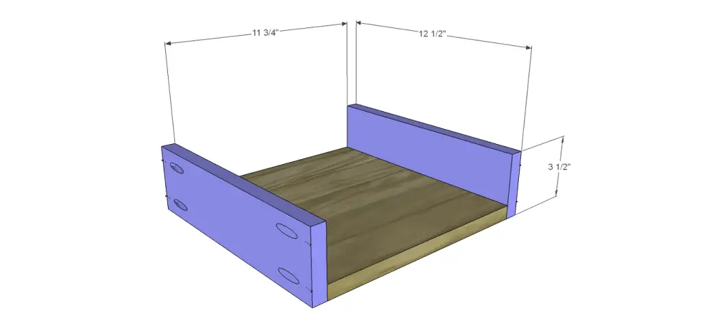 samanea rustic end table plans_Drawer BS