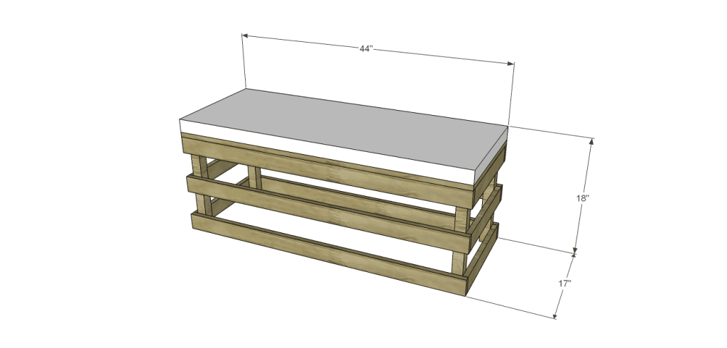 crate bench plans