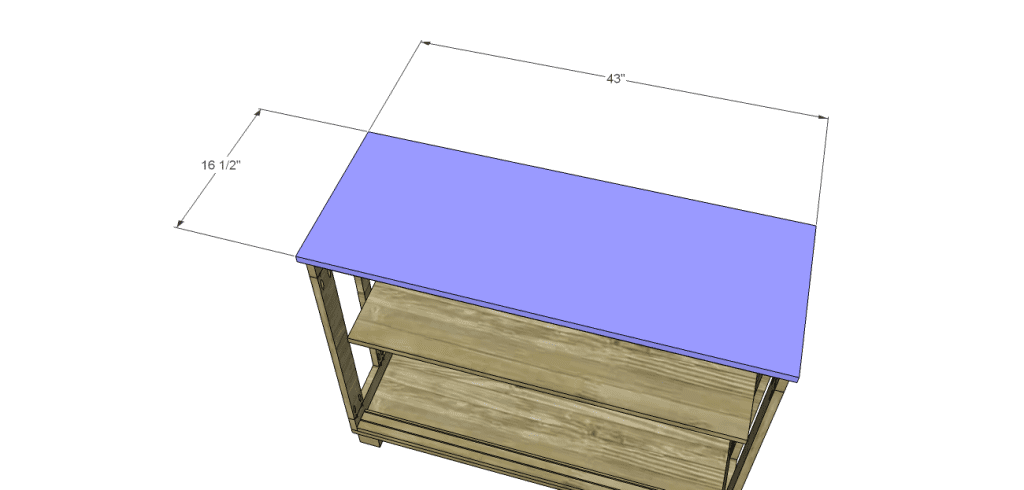 free furniture plans build pacific kitchen island_Top