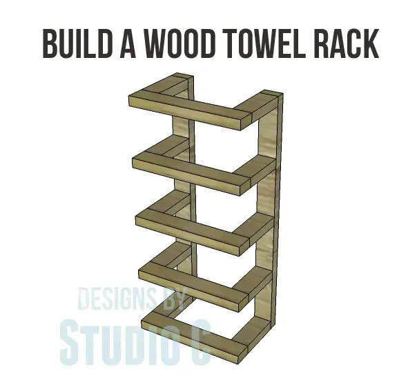 free furniture plans build wood towel rack_Copy
