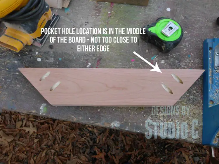 how to drill pocket holes in mitered corners SANY2856