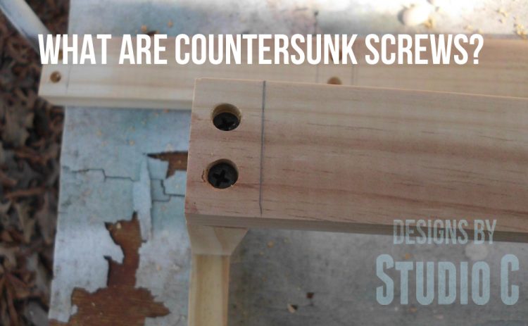 how to countersink screws 