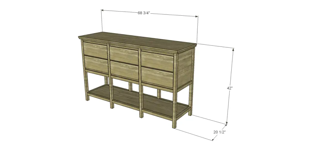 free furniture plans build sundown retreat sideboard