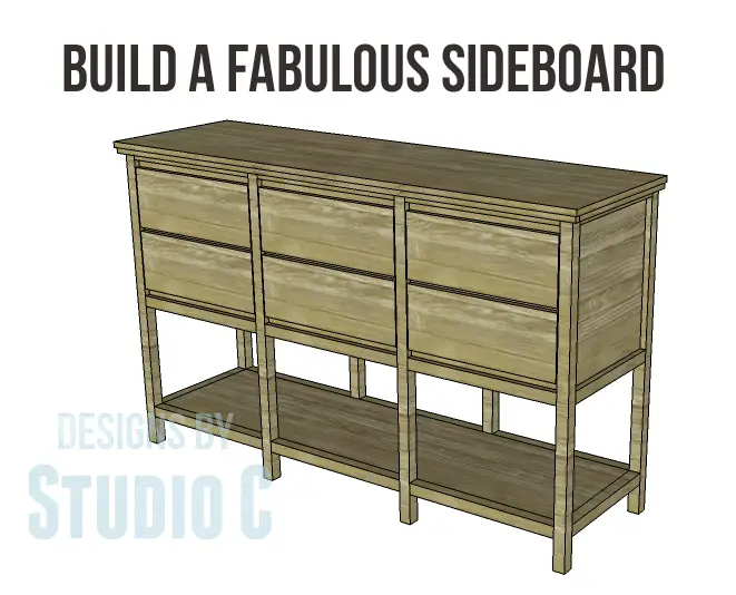 free furniture plans build sundown retreat sideboard_Copy