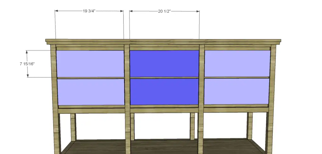 free furniture plans build sundown retreat sideboard_Drawer Fronts