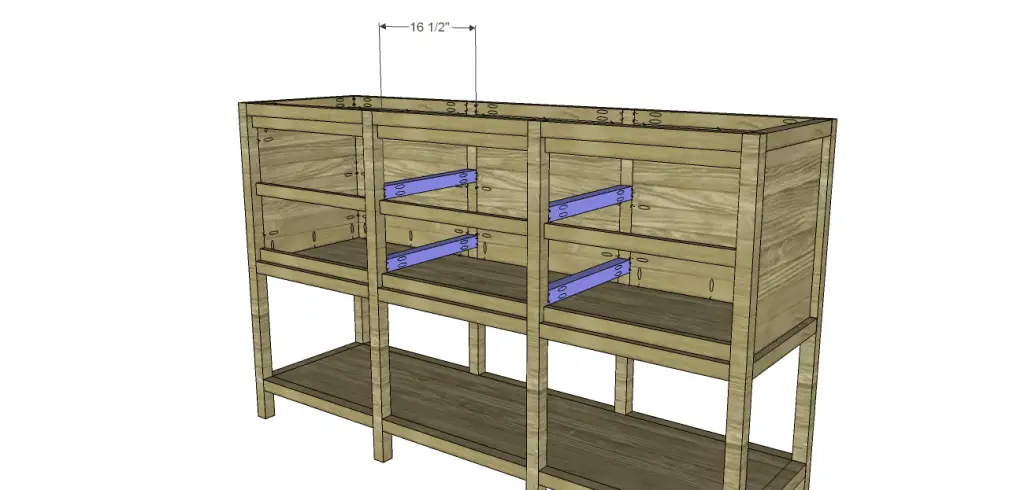 free furniture plans build sundown retreat sideboard_Drawer Spacers