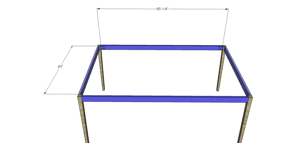 free furniture plans build elongated hexagon table_Aprons