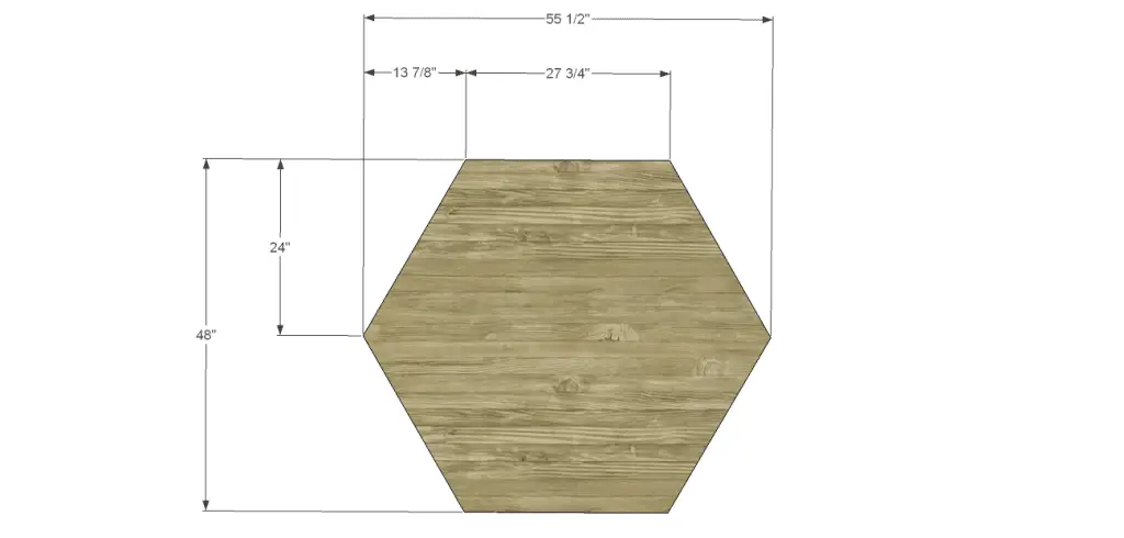 free furniture plans build hexagon dining table_Top 1