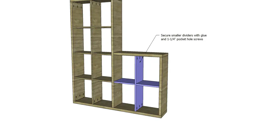 cascade bookcase plans_Small Dividers 3
