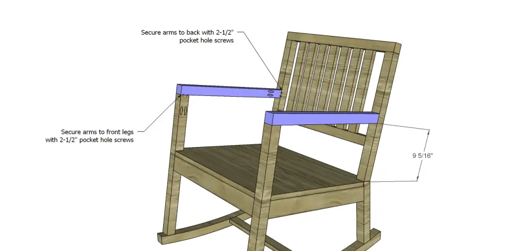 build rocking chair_Arms 2