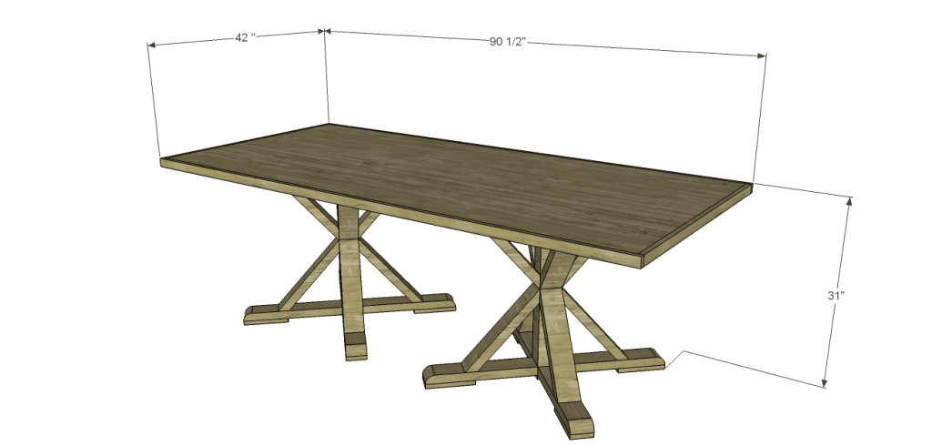 shelby dining table plans