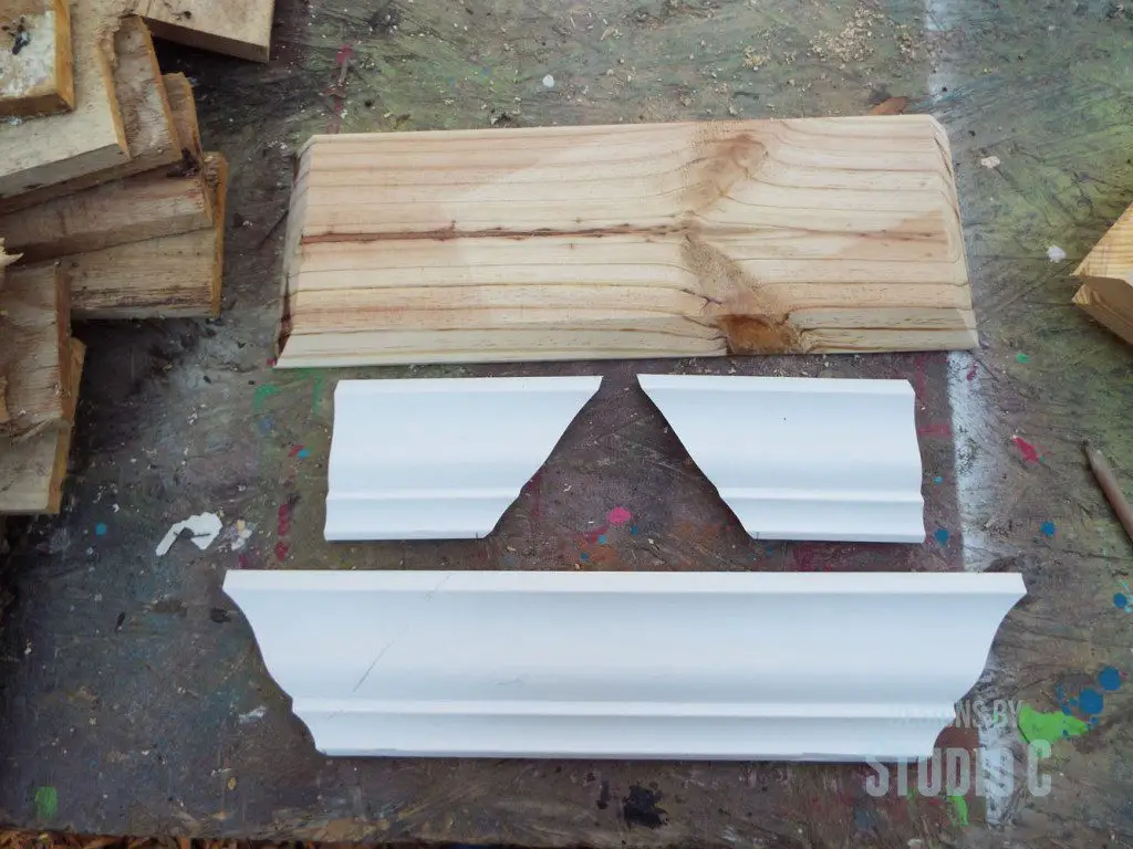 build a ledge shelf with crown molding DSCF1204