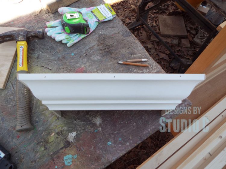 build a ledge shelf with crown molding DSCF1209