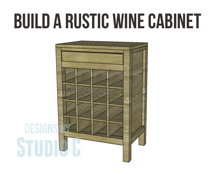 Rustic Wine Cabinet plans