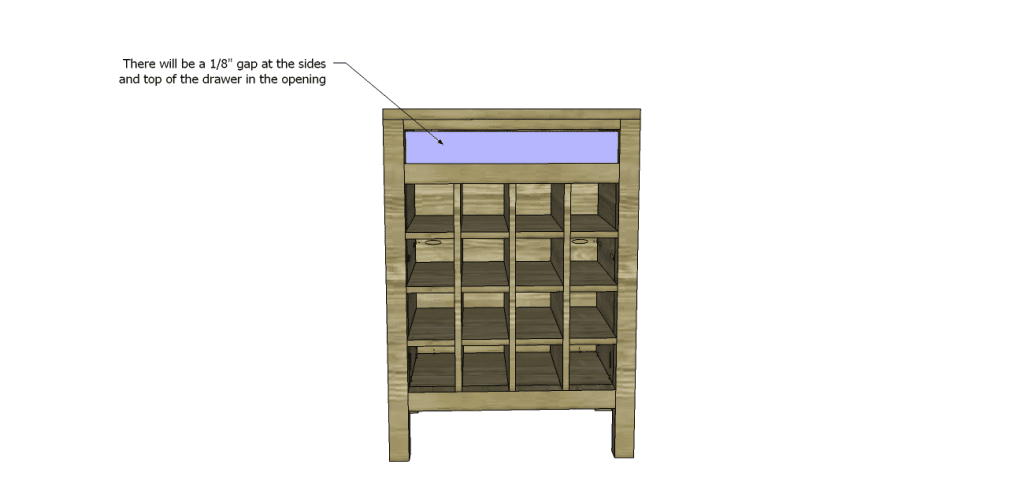 rustic wine cabinet plans-Drawer
