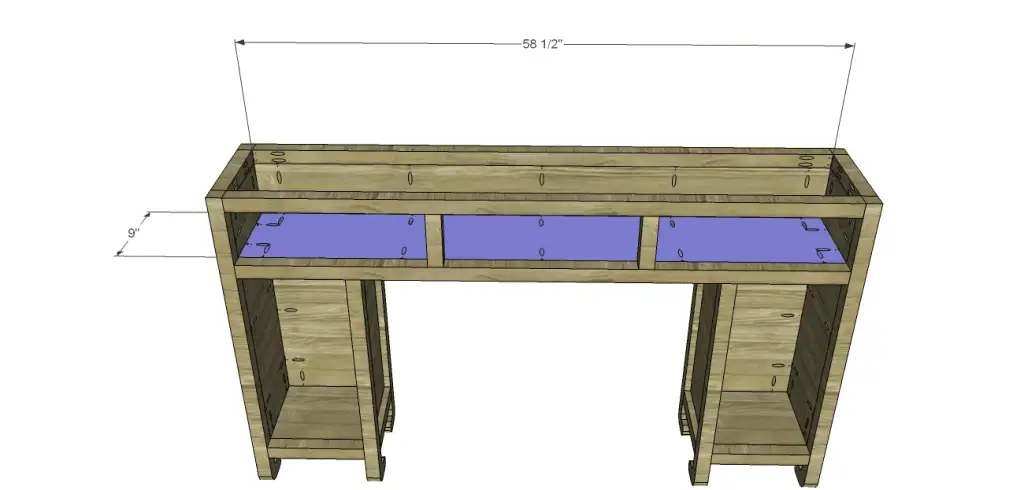 shanghai console table plans-Drawer Shelf