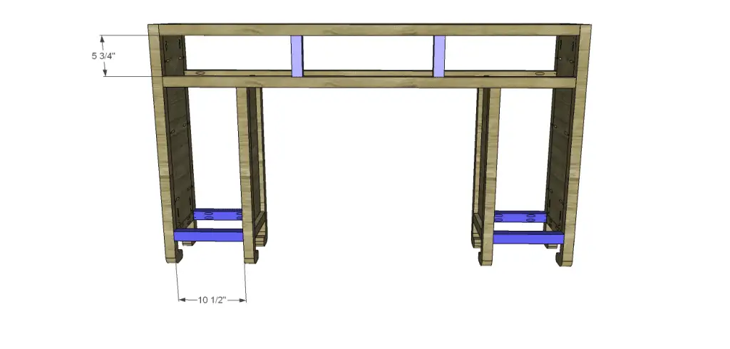 shanghai console table plans-Stretchers Dividers
