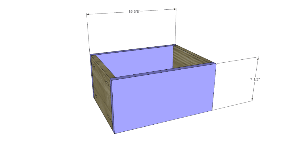 shively cabinet plans-Drawer FB